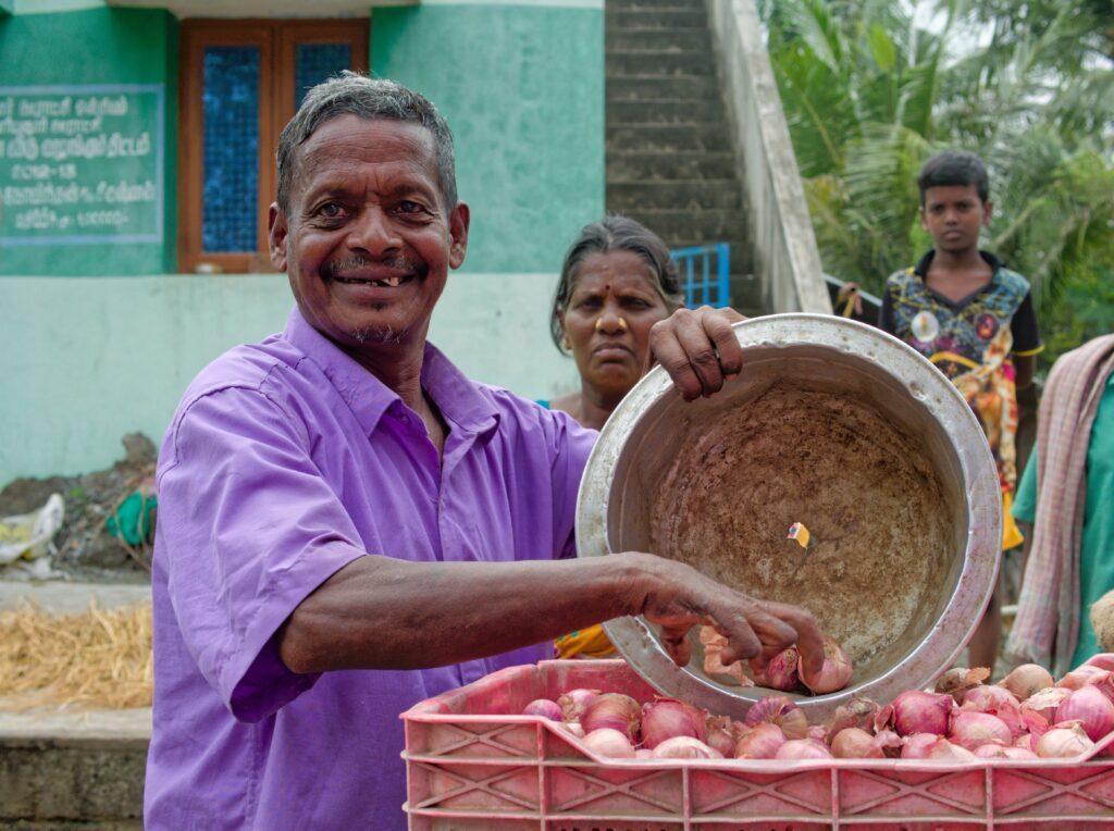 Soutien de Caridad à un microprojet agricole.